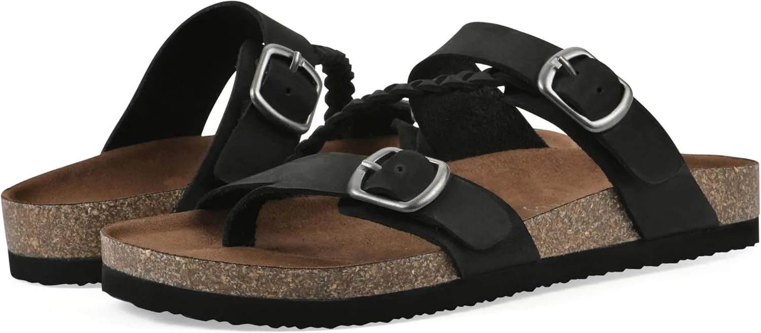 WHITE MOUNTAIN Women's Hammy Braided Signature Comfort-Molded Footbed Sandal