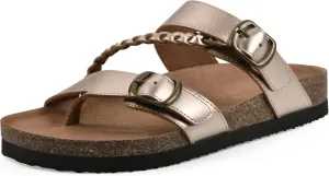 WHITE MOUNTAIN Women's Hammy Braided Signature Comfort-Molded Footbed Sandal