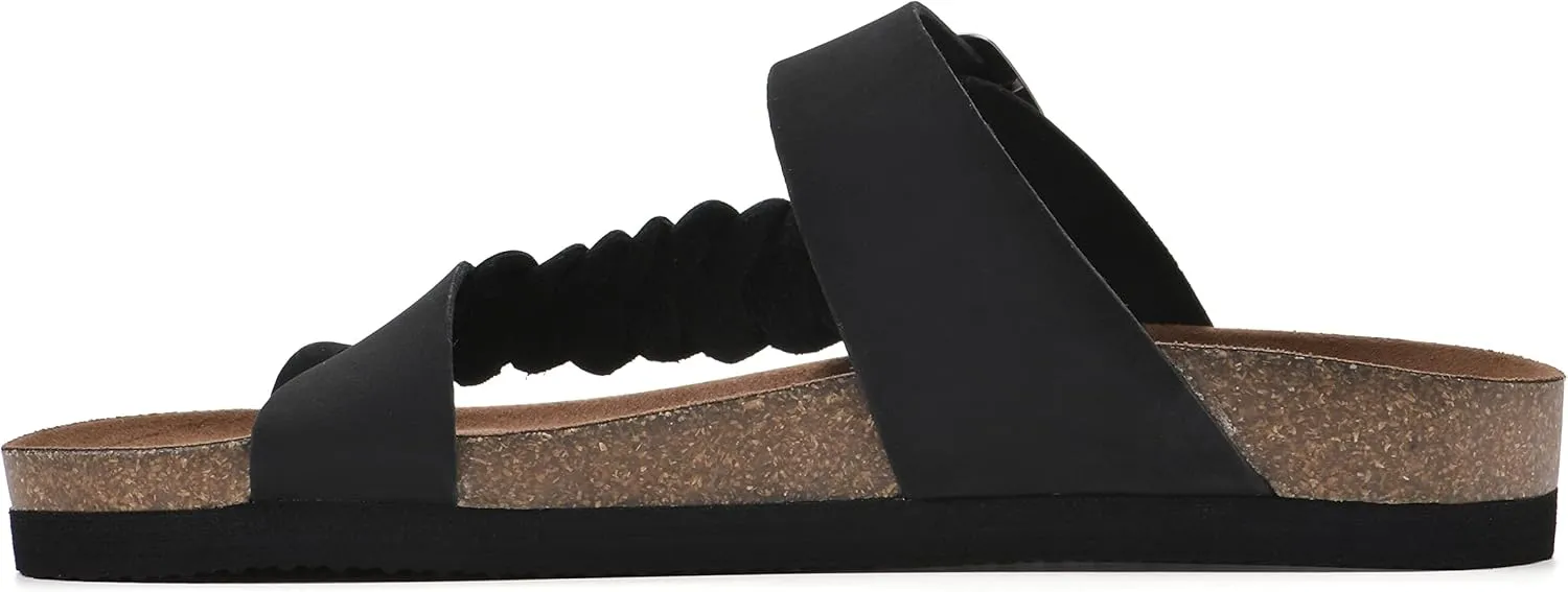 WHITE MOUNTAIN Women's Happier Footbed Sandal