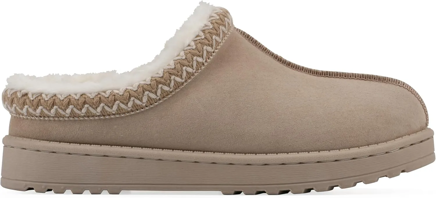 WHITE MOUNTAIN Women's Iceberg Faux Fur Slipper Clog