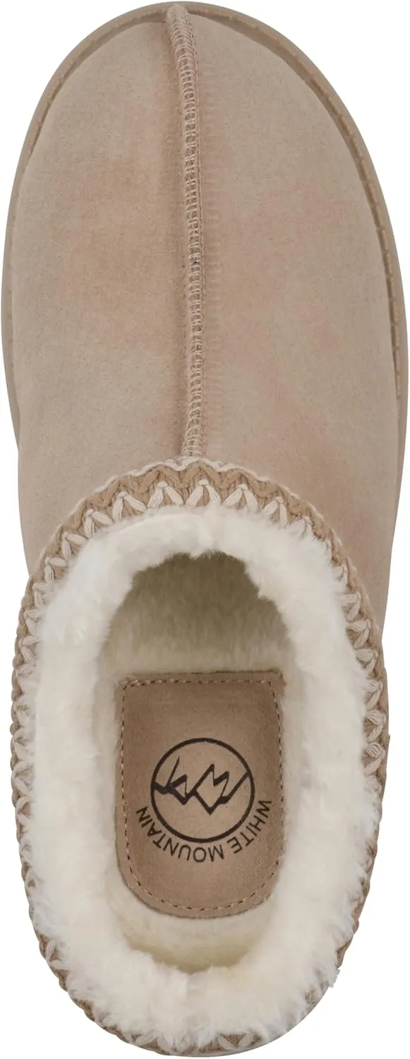 WHITE MOUNTAIN Women's Iceberg Faux Fur Slipper Clog