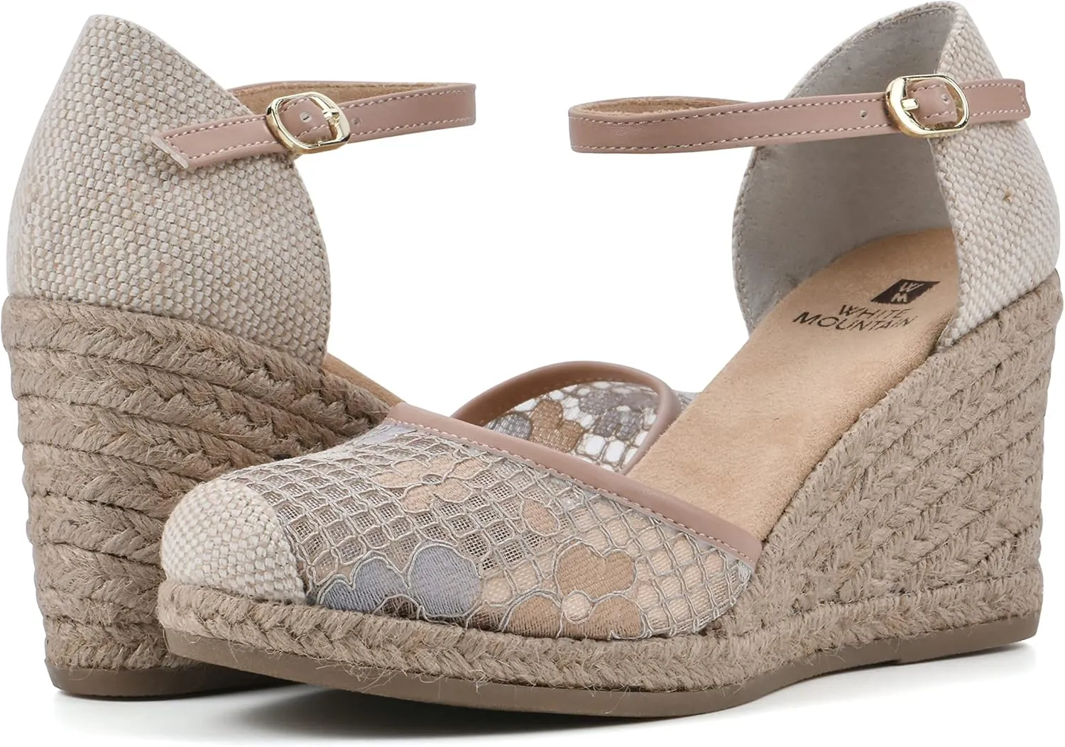 WHITE MOUNTAIN Women's Mamba Espadrille Wedge Sandal
