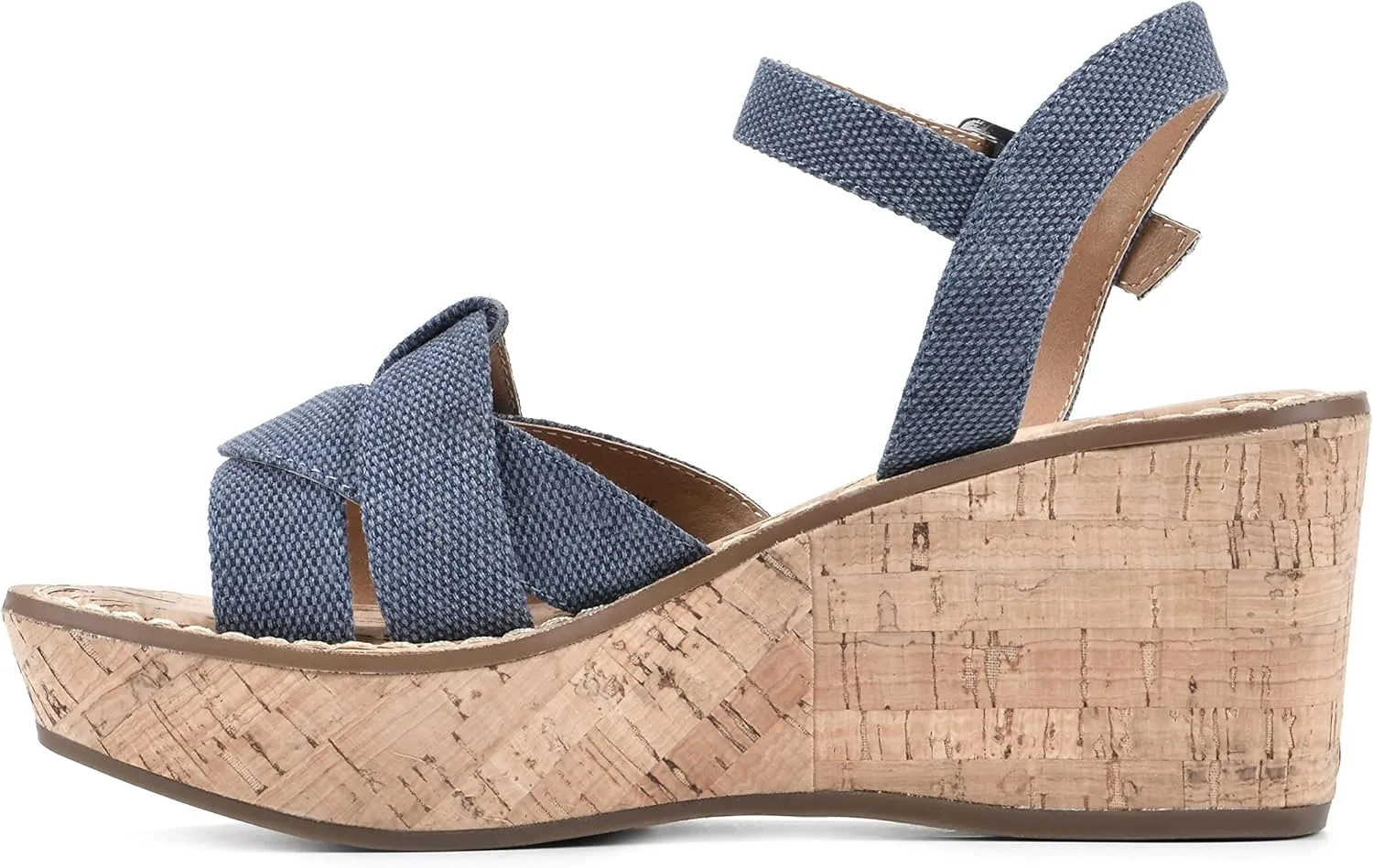 WHITE MOUNTAIN Women's Simple Wedge Sandal