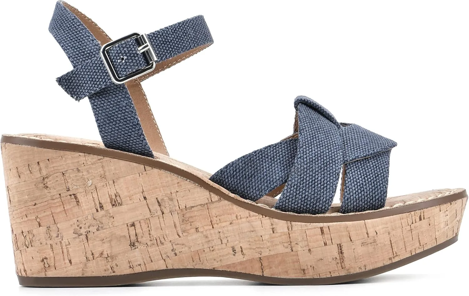 WHITE MOUNTAIN Women's Simple Wedge Sandal