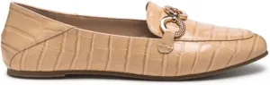 Wibele Croc Textured Metal Show Detail Loafers
