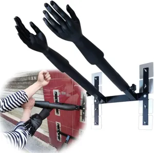Wing Chun Dummy for Martial Arts, Portable Hand Strength Training Device, Multifunction Wall Mounted Arm Training, Plastic Material, for Wall or Hard Cement Surface