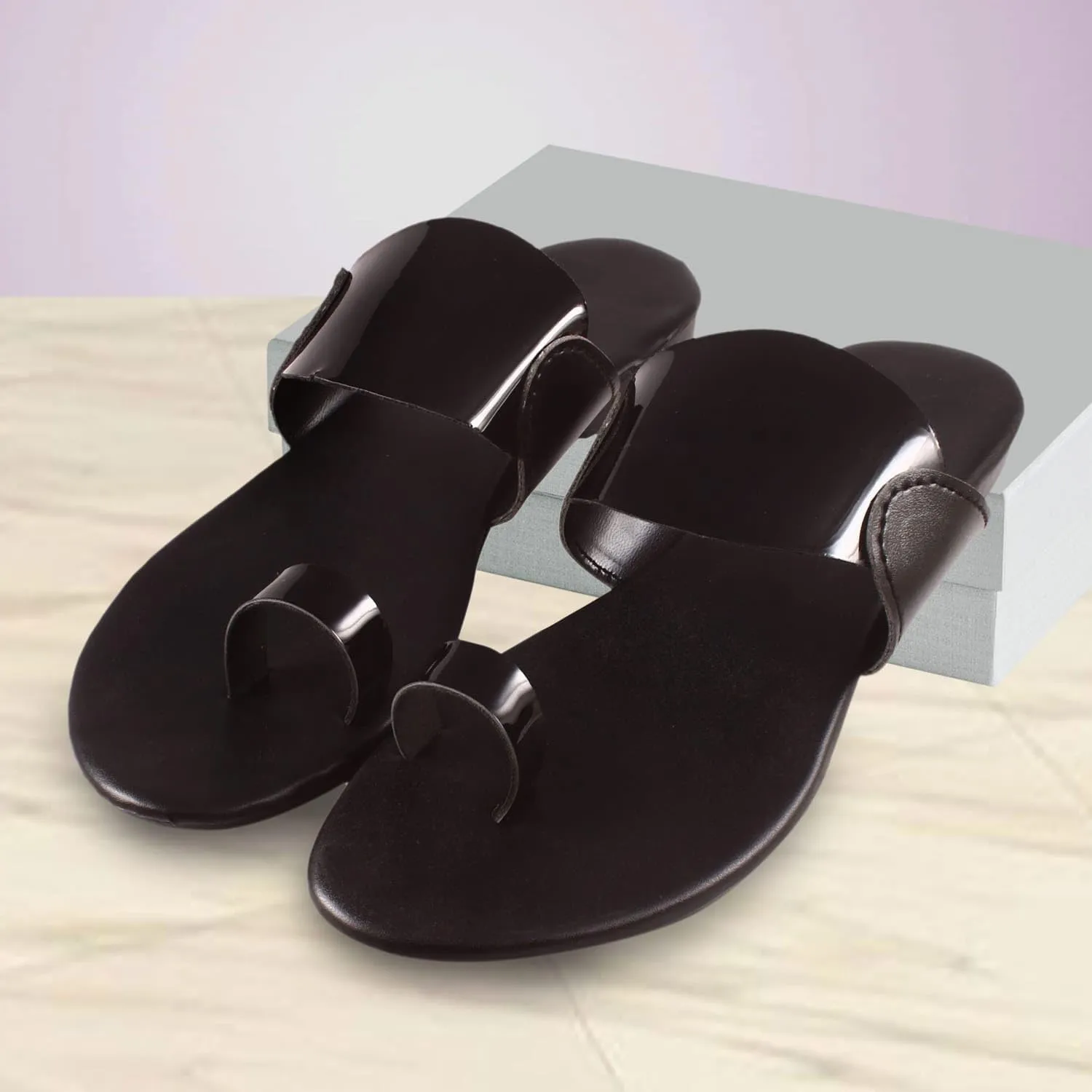 Women’s Attractive Open Slippers - Comfortable EVA Sole with PU Pasting for Daily Work