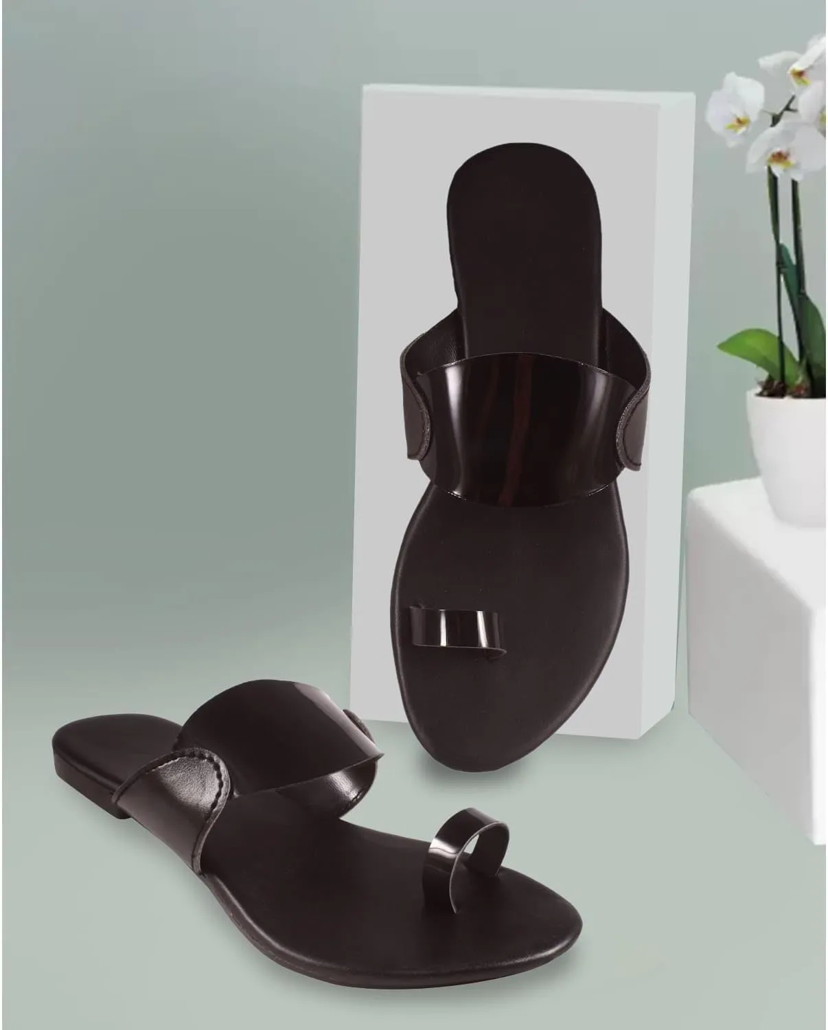 Women’s Attractive Open Slippers - Comfortable EVA Sole with PU Pasting for Daily Work