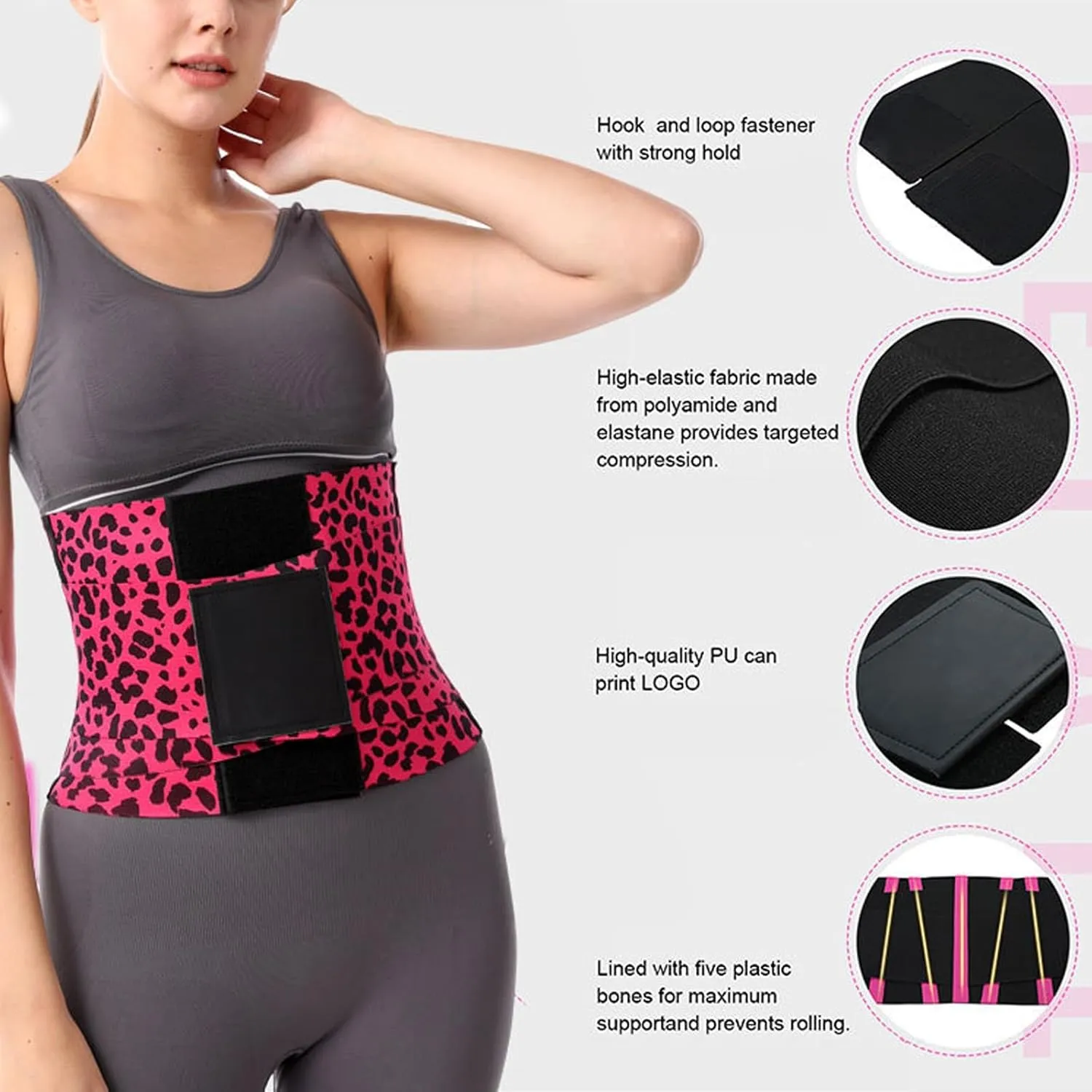 Womens Belt Waist Cincher, Breathable Triple Wrap Tummy Shaper, Plus Size Body Waist Trainer