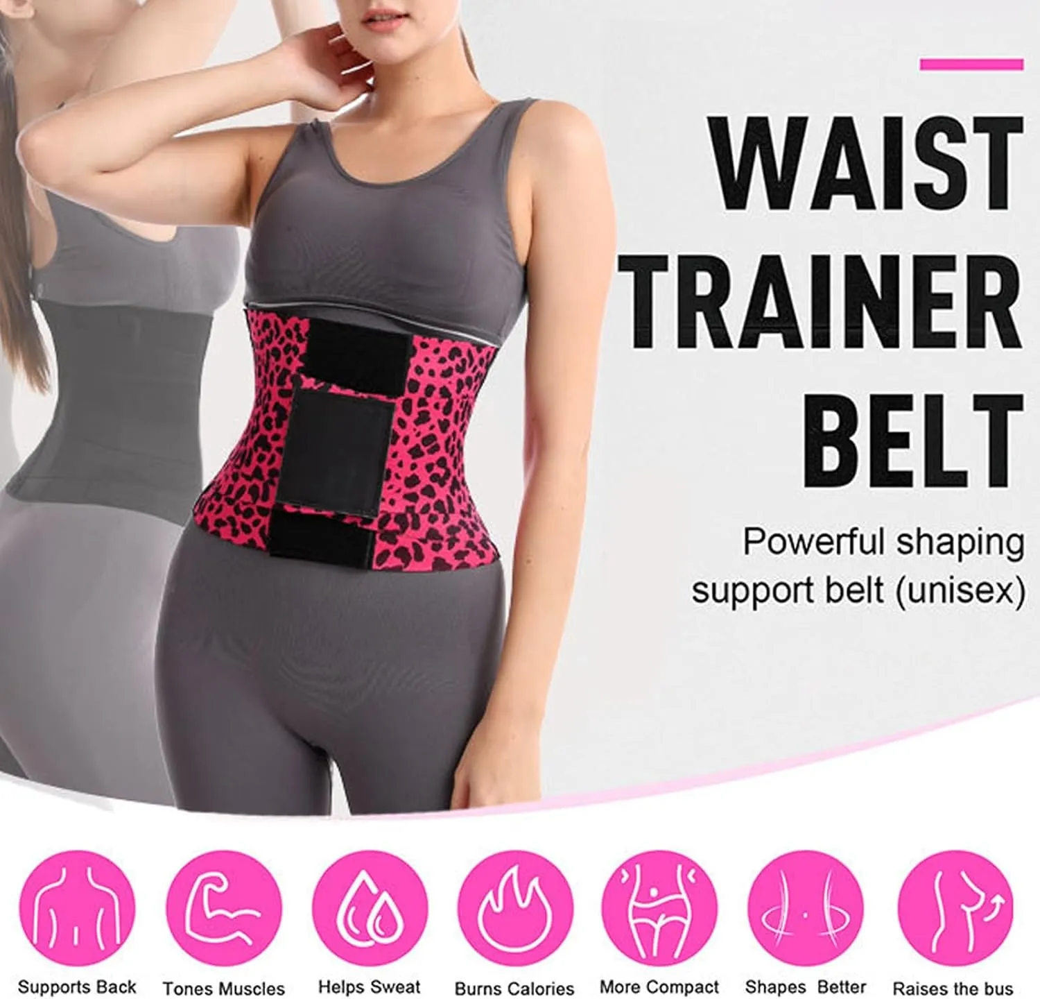 Womens Belt Waist Cincher, Breathable Triple Wrap Tummy Shaper, Plus Size Body Waist Trainer