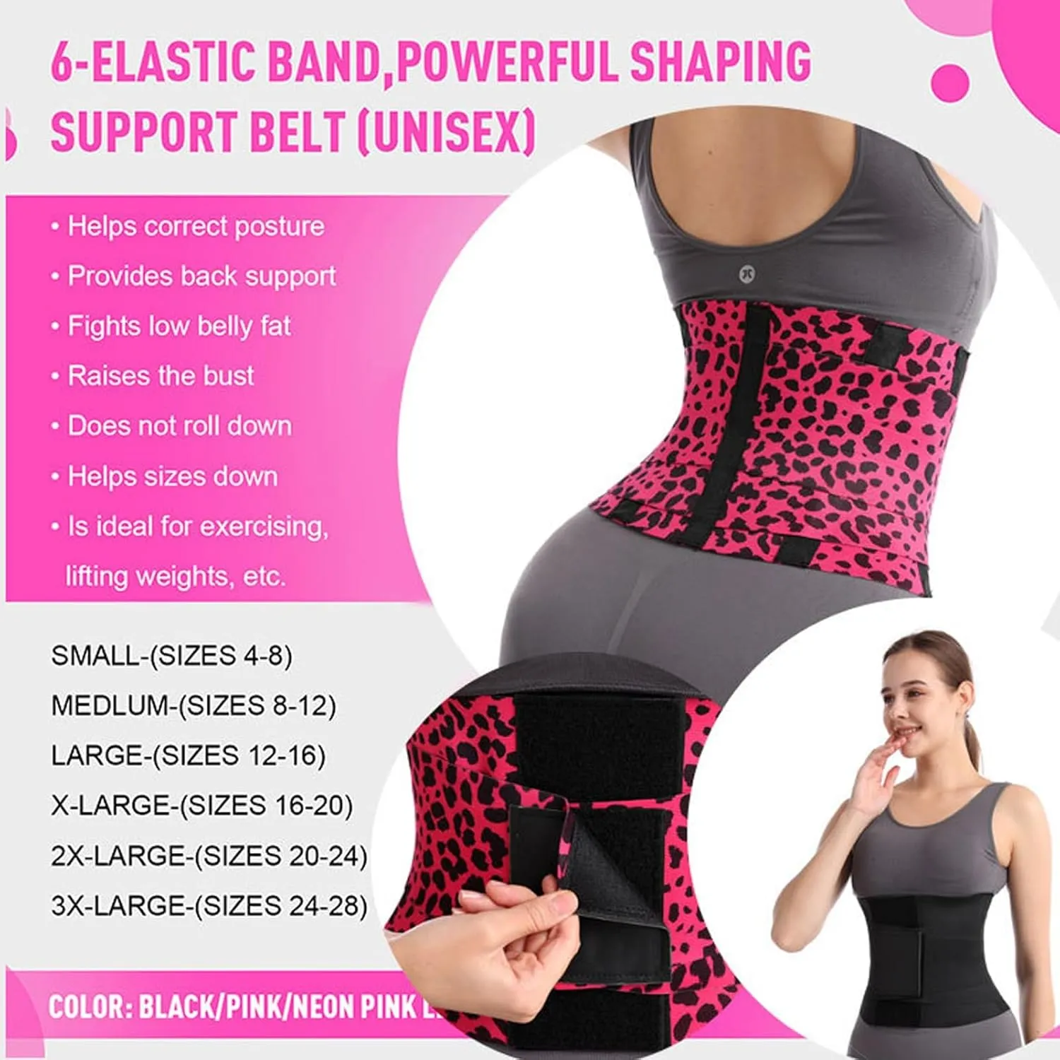 Womens Belt Waist Cincher, Breathable Triple Wrap Tummy Shaper, Plus Size Body Waist Trainer