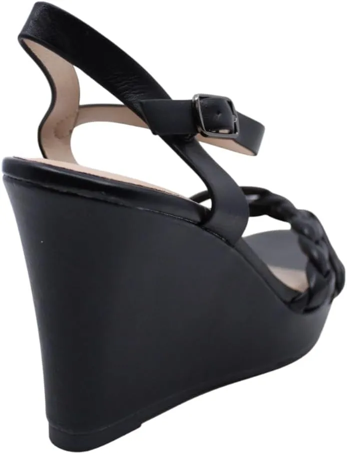 Women's Braided Platform Sandals Wedge Ankle Strap Open Toe Sandals