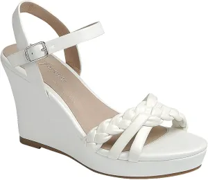 Women's Braided Platform Sandals Wedge Ankle Strap Open Toe Sandals