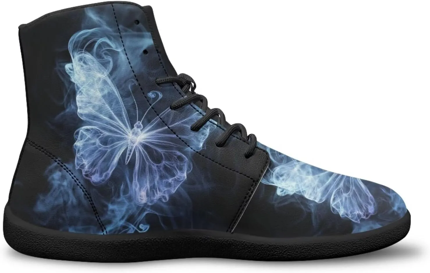 Women's Butterfly High Tops Walking Shoes PU Leather Running Sneakers Business Trainer Sneaker