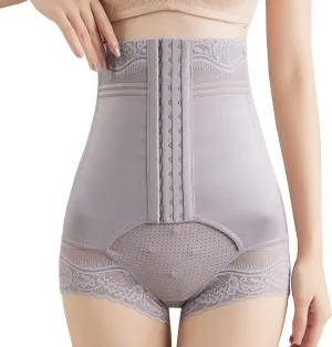 Women's High Waist Trainer Firm Compression Tummy Control Waist Trimmer Butt Lifter Shapewear Shorts Built-in Panties