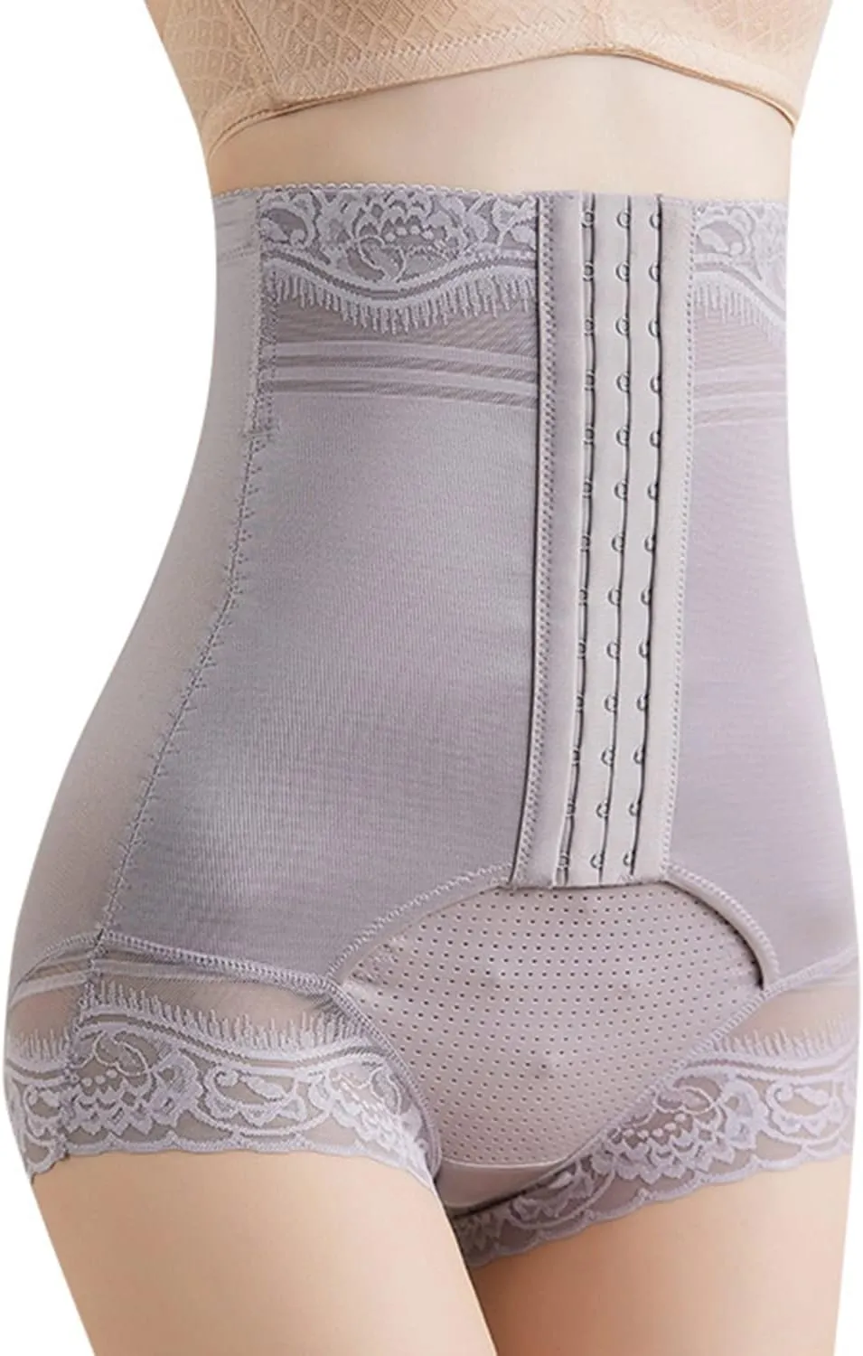 Women's High Waist Trainer Firm Compression Tummy Control Waist Trimmer Butt Lifter Shapewear Shorts Built-in Panties