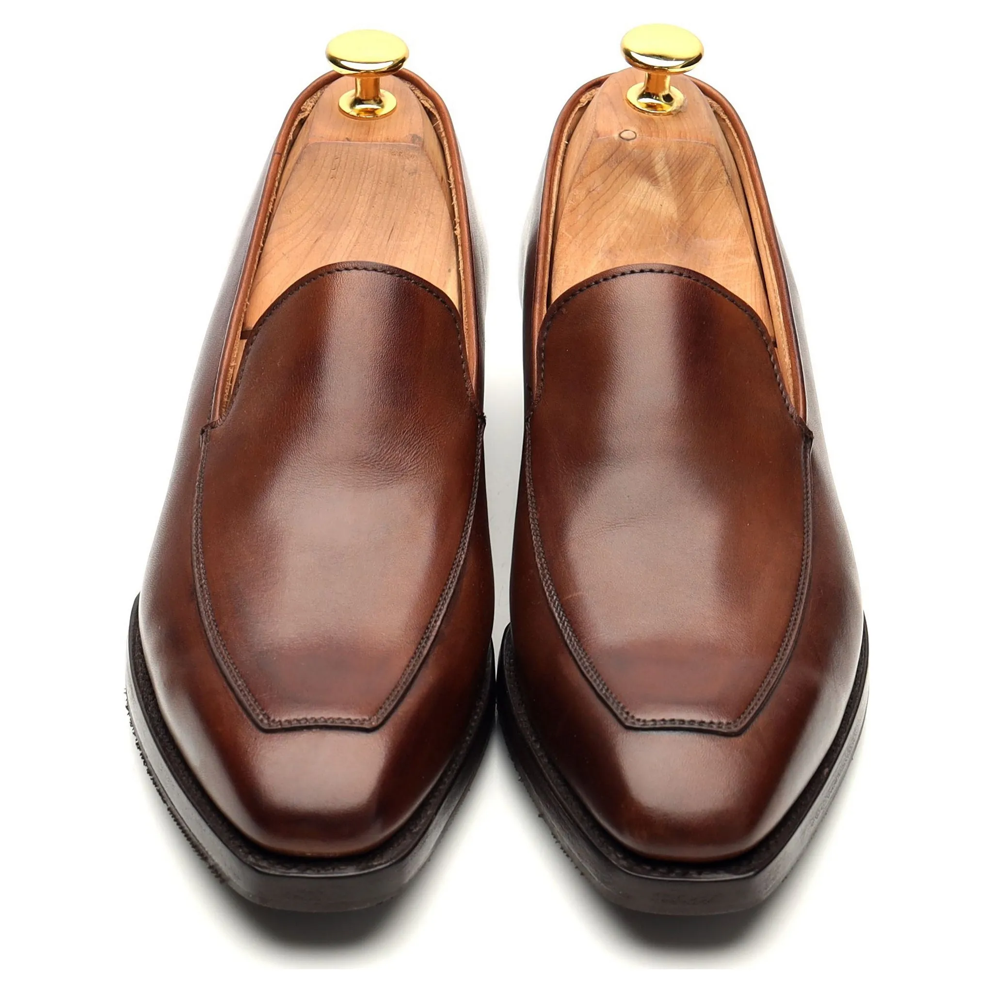 Women's 'Kirby' Brown Leather Loafers UK 6 C