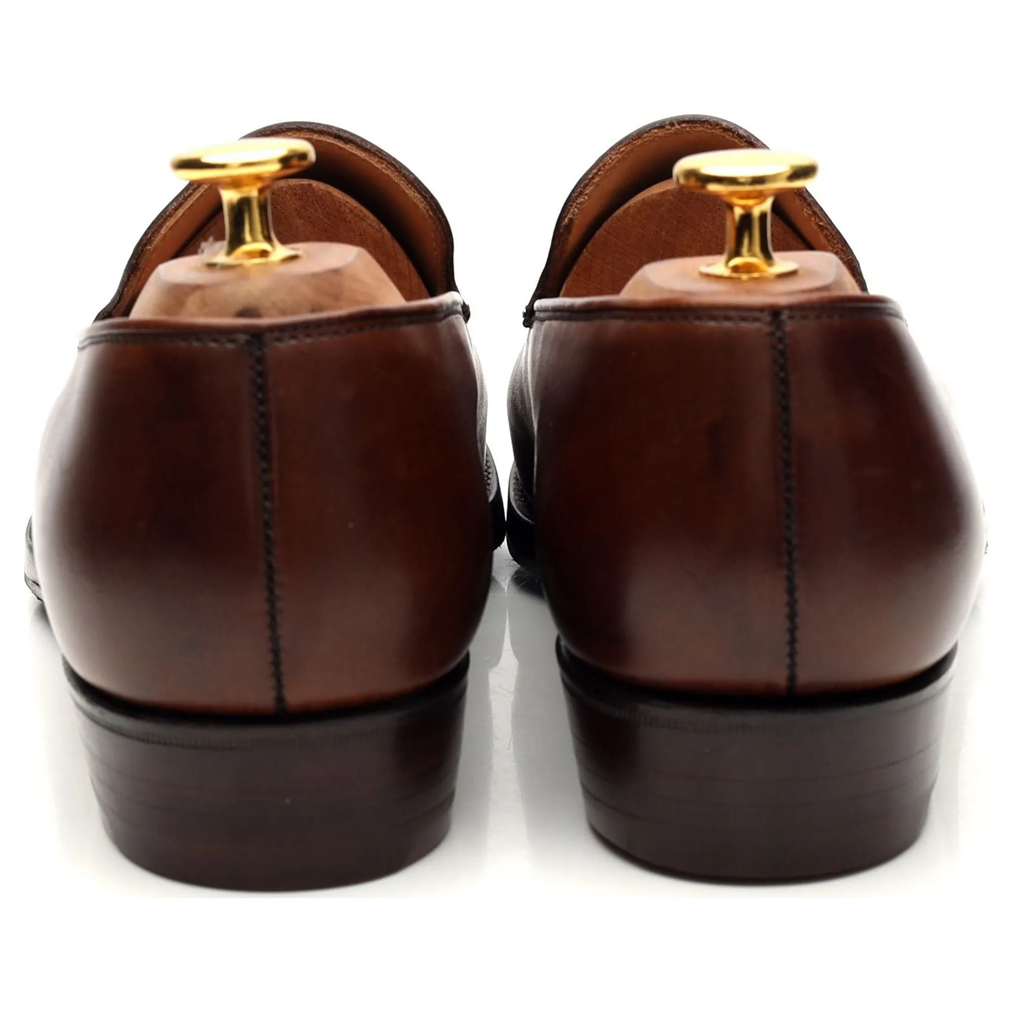 Women's 'Kirby' Brown Leather Loafers UK 6 C