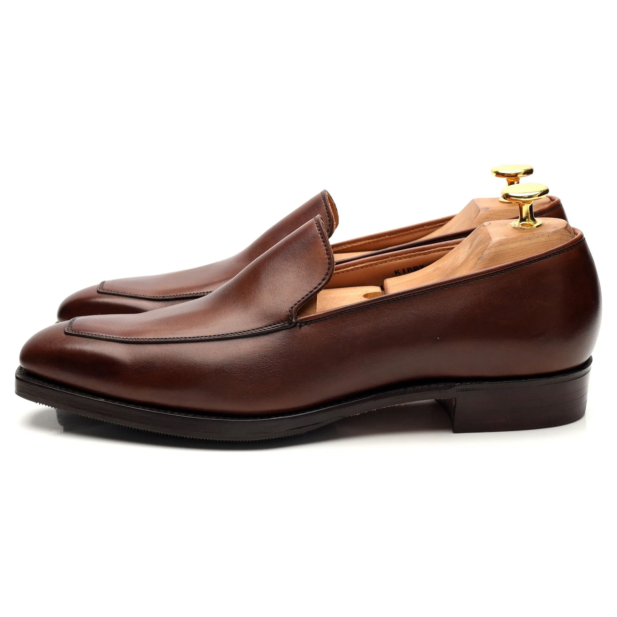 Women's 'Kirby' Brown Leather Loafers UK 6 C