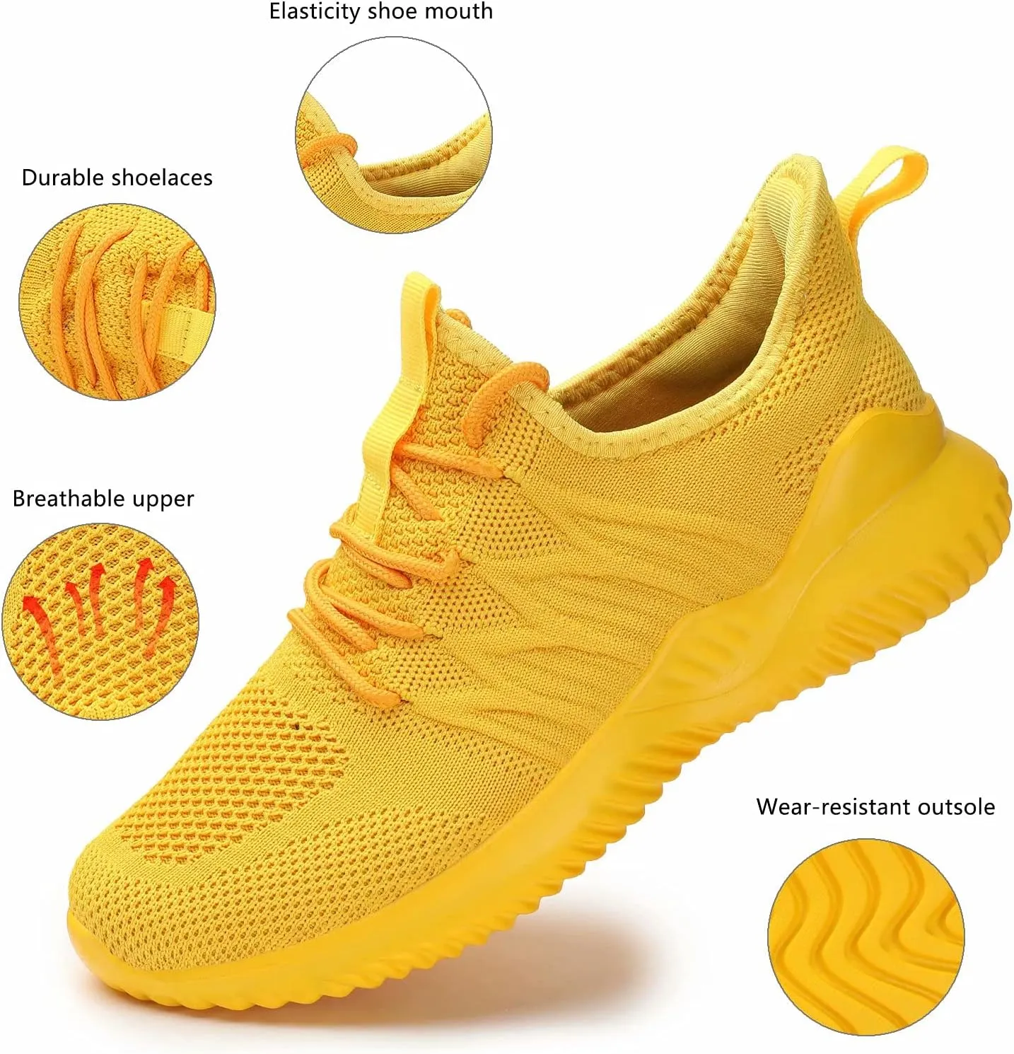 Women's Ladies Tennis Shoes Running Walking Sneakers Work Casual Comfor Lightweight Non-Slip Gym Trainers