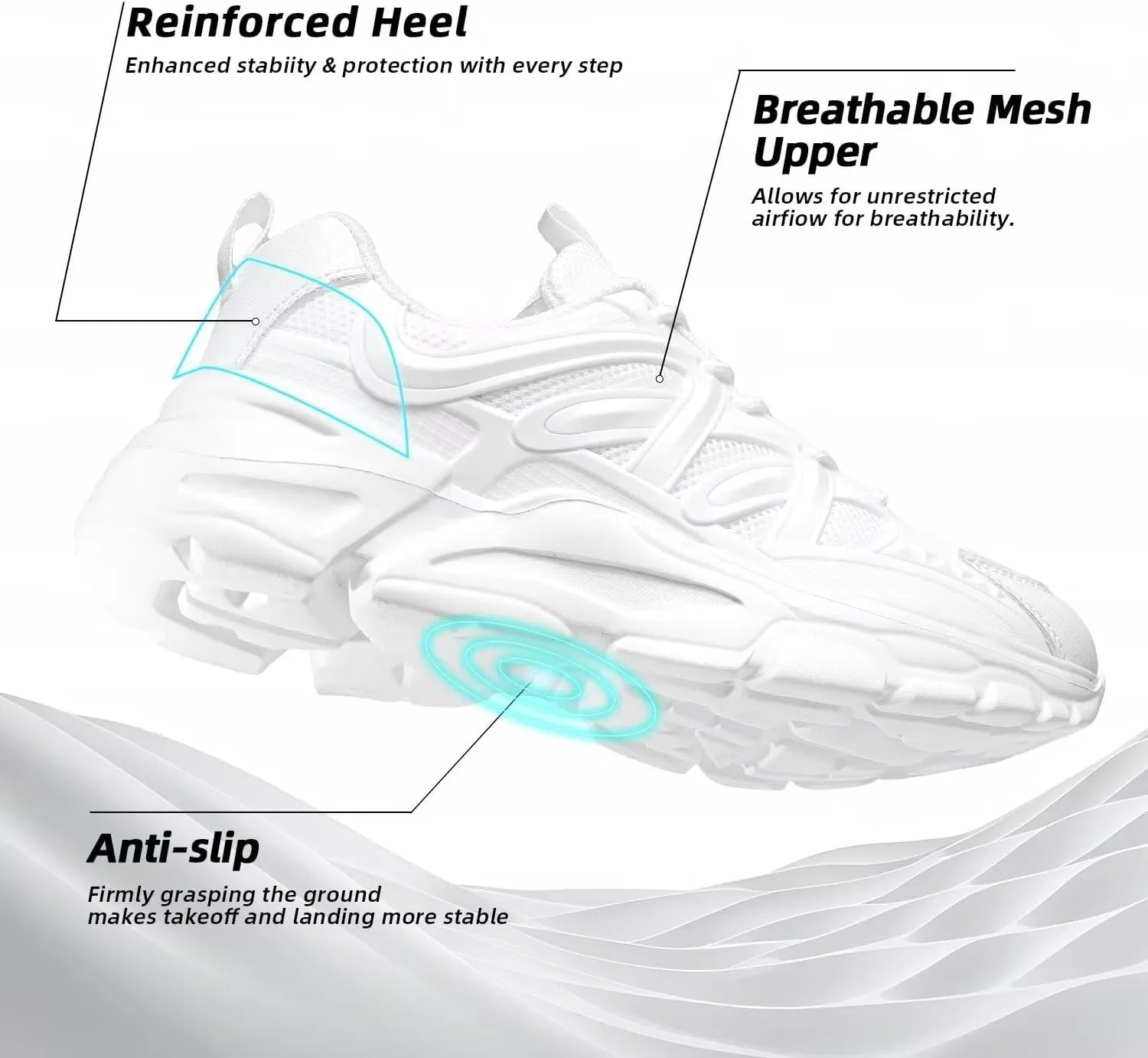 Womens Ladies Walking Shoes Fashion Running Sneakers Casual Comfor Lightweight Breathable Soft Sole Gym Tennis Work