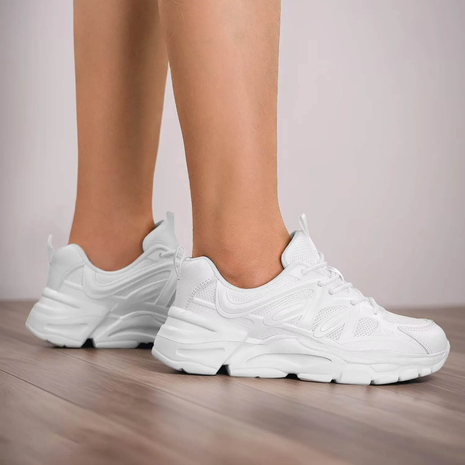 Womens Ladies Walking Shoes Fashion Running Sneakers Casual Comfor Lightweight Breathable Soft Sole Gym Tennis Work