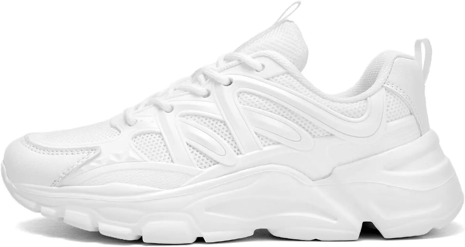 Womens Ladies Walking Shoes Fashion Running Sneakers Casual Comfor Lightweight Breathable Soft Sole Gym Tennis Work