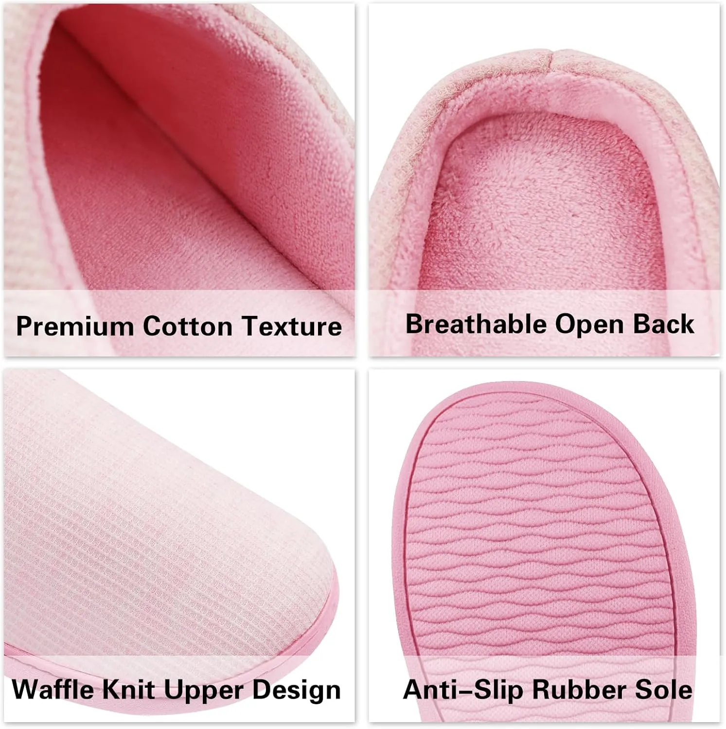 Women's Memory Foam Slipper, Soft House Slippers for Women Indoor Outdoor