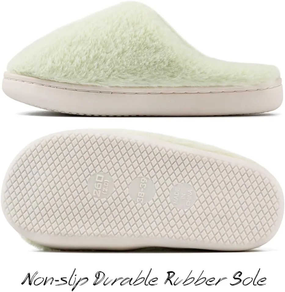 Women's Men's Retro Preppy Happy Face Slippers Comfy Warm Plush Slip-On House Slipper for Winter Indoor Soft Cushion Non-slip Fluffy Slides Slippers
