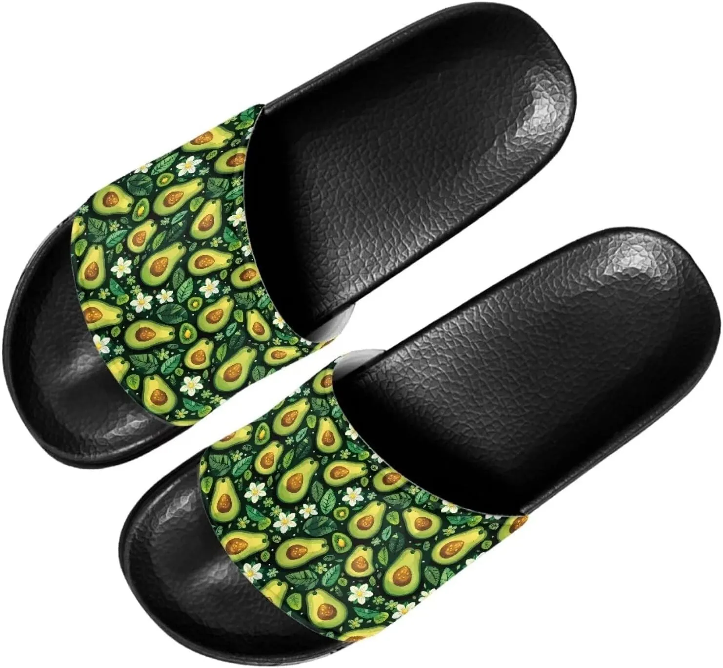 Women's Novelty Slides Sandals Casual Soft Sole Open Toe Non-Slip Single Band Slides Sandals
