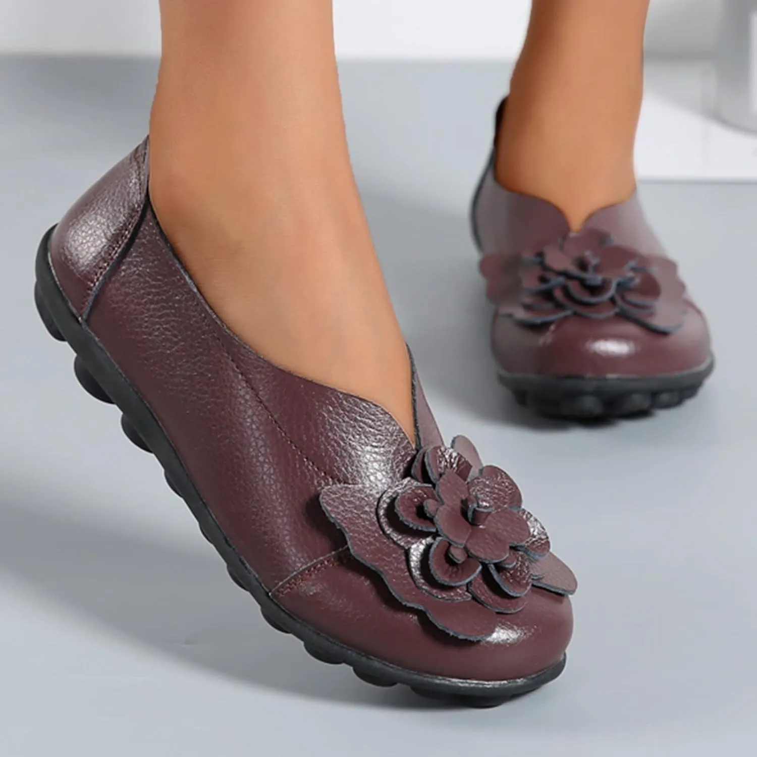 Women's Slip-On Casual Shoes Loafer Mesh Slip on Loafers Soft White Flats Slip Ons Women's Fashion Sneakers