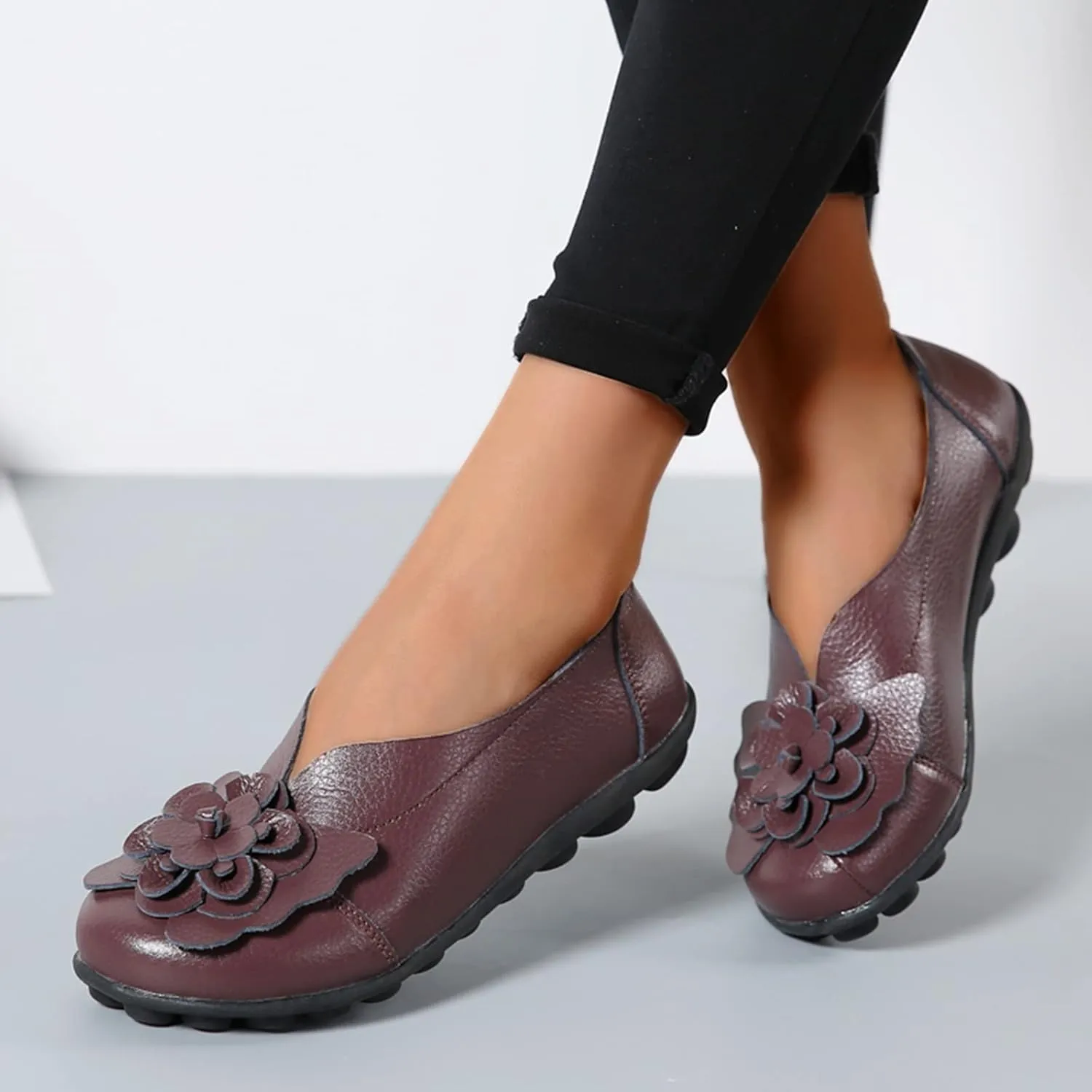 Women's Slip-On Casual Shoes Loafer Mesh Slip on Loafers Soft White Flats Slip Ons Women's Fashion Sneakers