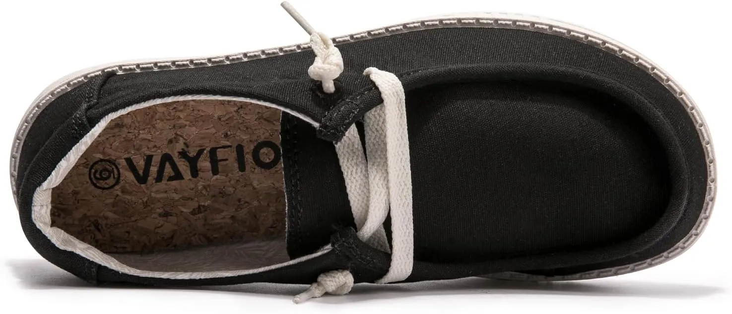 Womens Slip On Loafer Outdoor Sneakers Causal Low Top Canvas Flat Comfortable Fashion Walking Shoes