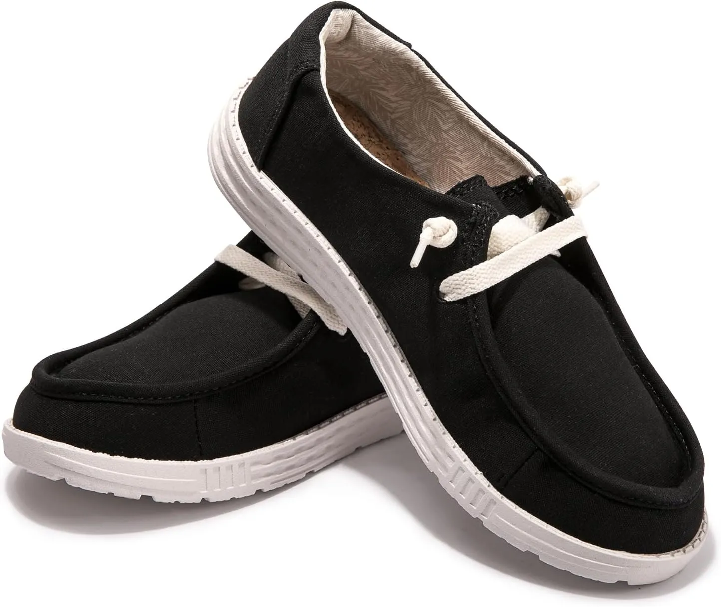 Womens Slip On Loafer Outdoor Sneakers Causal Low Top Canvas Flat Comfortable Fashion Walking Shoes