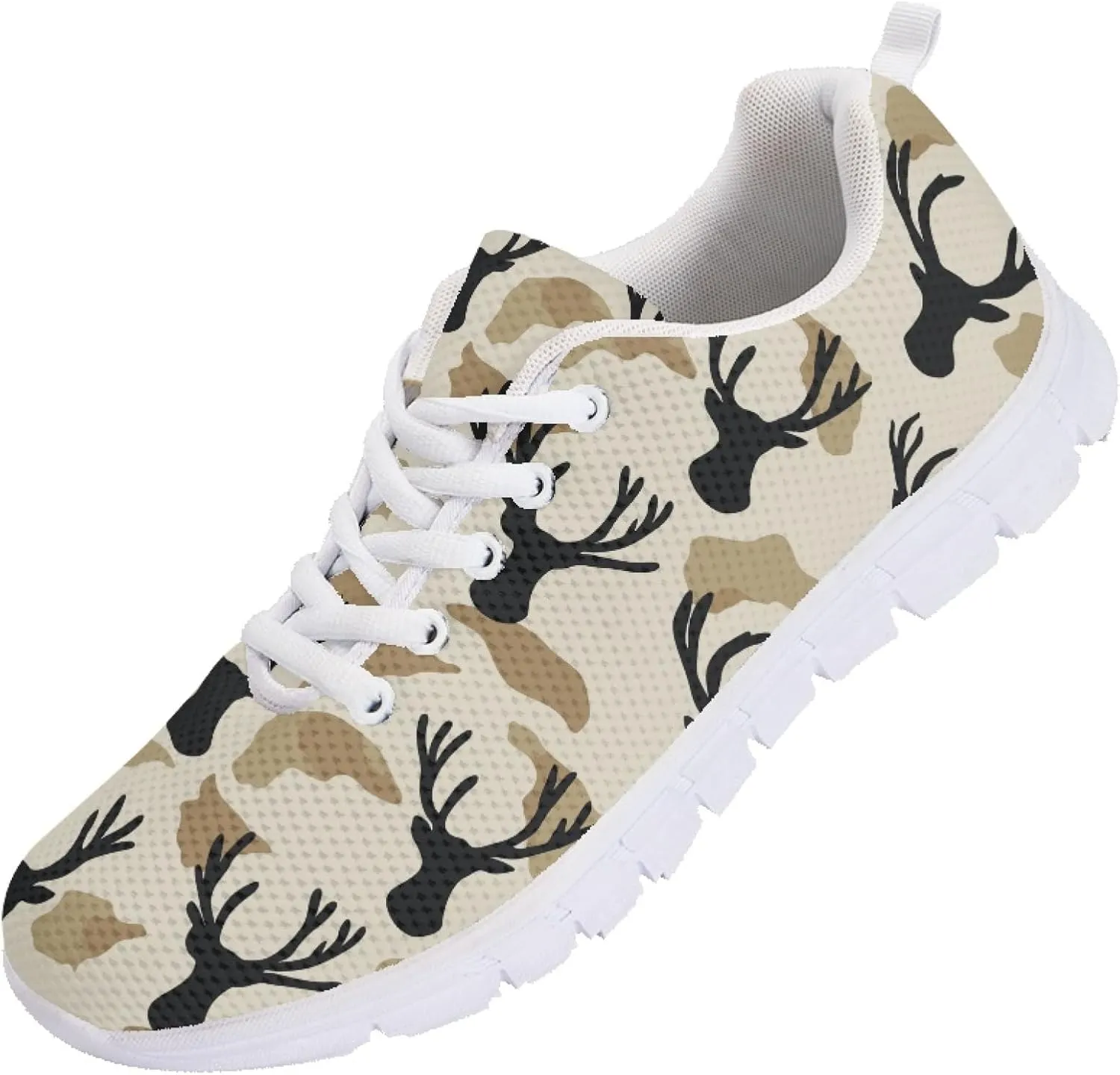 Womens Sports Shoes Trainer Running Causal Travel Sneaker Walking Low Heel Lace up Breathable Flexible Shoe