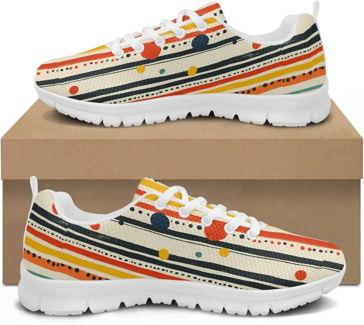 Women's Sports Shoes Trainer Running Causal Travel Sneaker Walking Low Heel Lace up Breathable Flexible Shoe