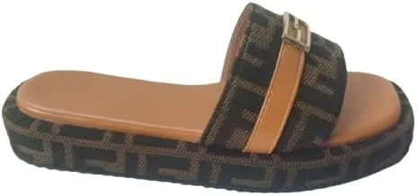 Women'S Thick Soled Slippers, Casual And Comfortable, With Fabric Edging, Summer Slippers