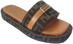 Women'S Thick Soled Slippers, Casual And Comfortable, With Fabric Edging, Summer Slippers