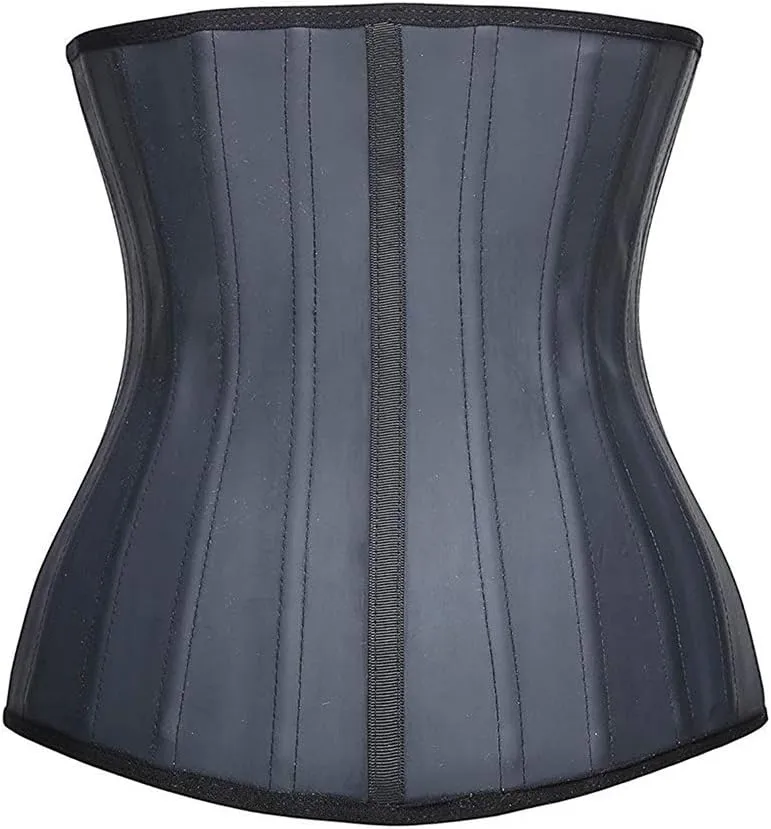 Women's Underbust Latex 25 Steel Boned Waist Trainer Cincher Corset Body Shaper