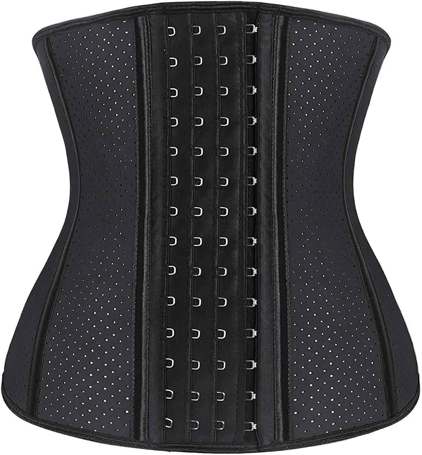 YIANNA Waist Trainer for Women Latex Underbust Waist Corsets Cincher Hourglass Body Shaper 4 Hooks