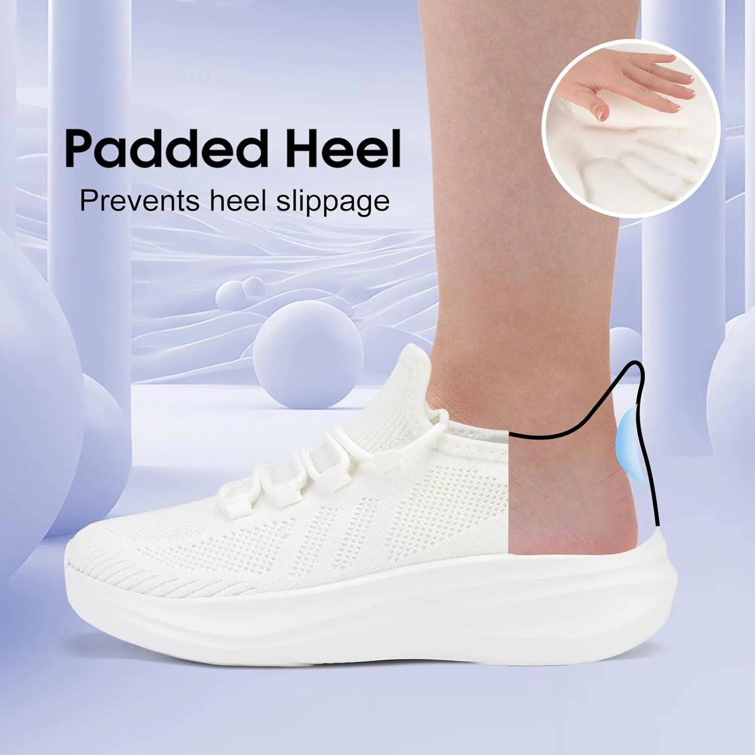 ZOVE Wide Toe Box Shoes Women Extra Wide Width Tennis Sneakers Ultra Light Running Shoes for Women Non-Slip Diabetic Walking Gym Workout Trainer