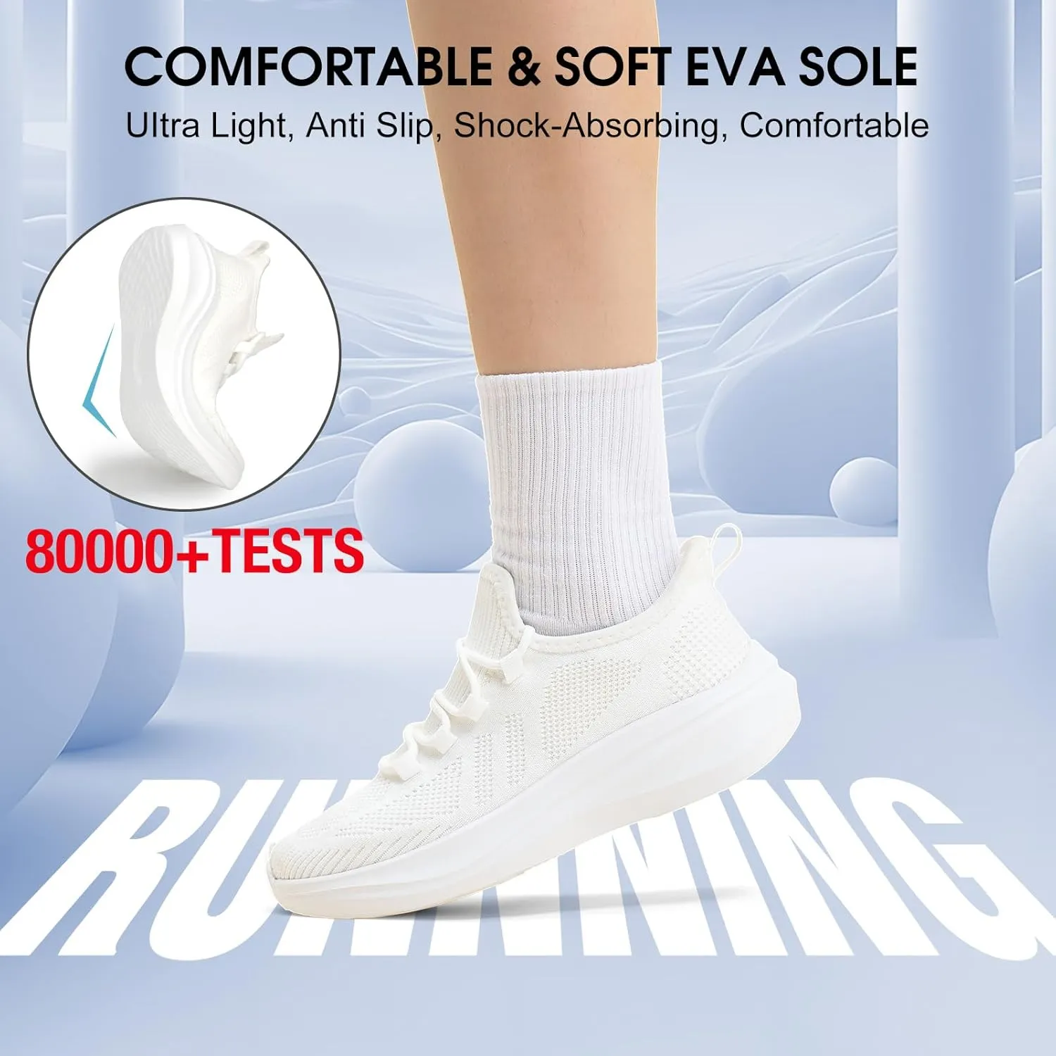 ZOVE Wide Toe Box Shoes Women Extra Wide Width Tennis Sneakers Ultra Light Running Shoes for Women Non-Slip Diabetic Walking Gym Workout Trainer
