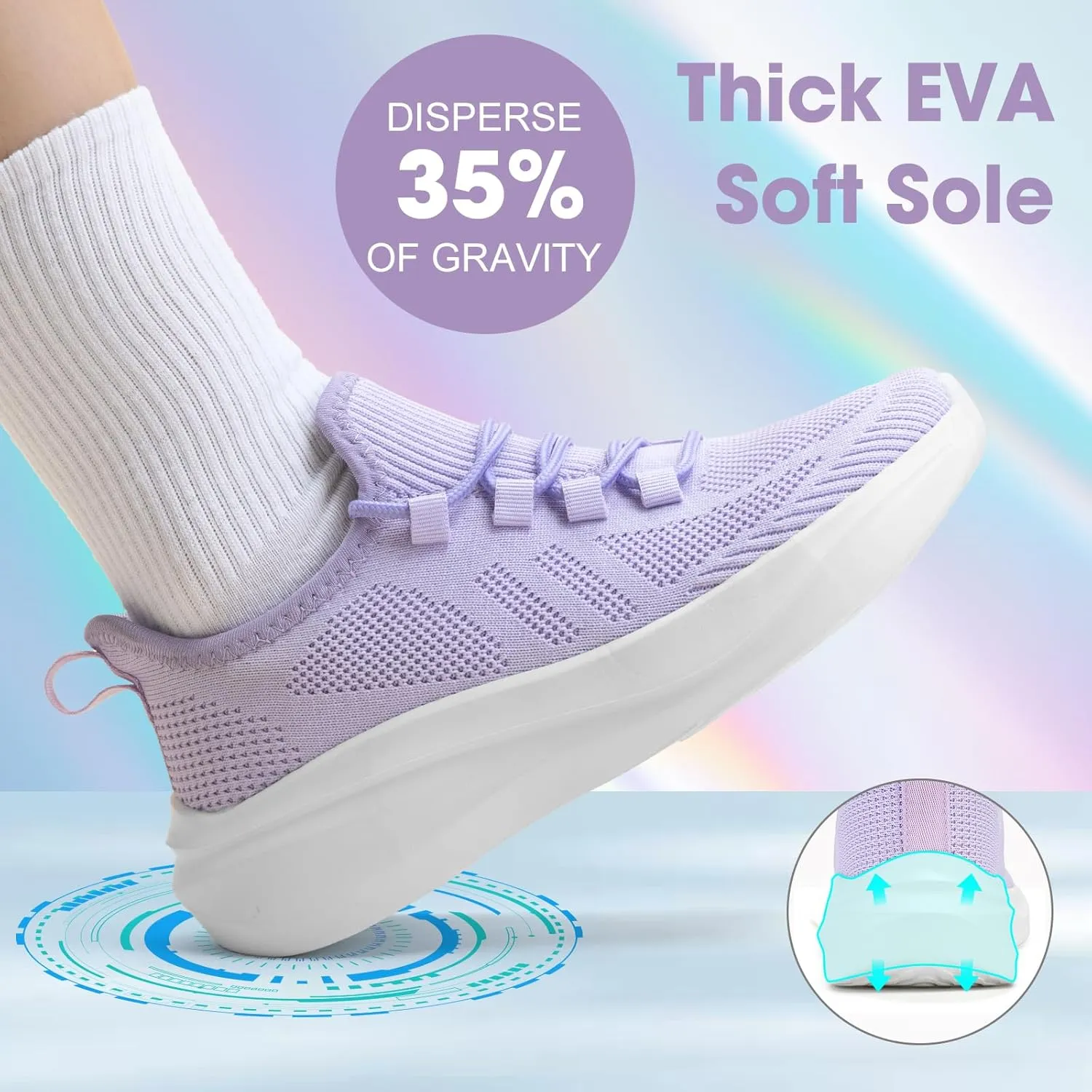 ZOVE Wide Toe Box Shoes Women Extra Wide Width Tennis Sneakers Ultra Light Running Shoes for Women Non-Slip Diabetic Walking Gym Workout Trainer